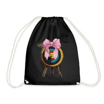 Coquette Bow Archery Bow and Arrow - Drawstring Bag - black - Front