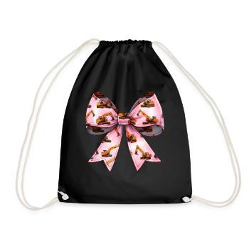 Coquette Bow Excavatrice Opérateur Construction HEO - Sac de sport léger - noir - Devant