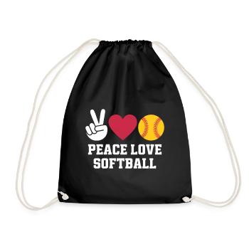 Softball Disant Softball Drôle eSoftball Cadeau - Sac de sport léger - noir - Devant