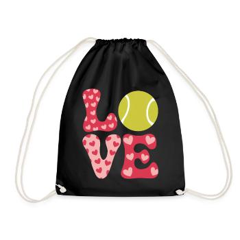 Tennis Disant Joueur de Tennis Drôle Tennis Cadeau - Sac de sport léger - noir - Devant