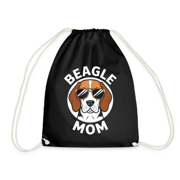 Beagle Maman Chien Maman Drôle Beagle Cadeau - Sac de sport léger - noir - Devant