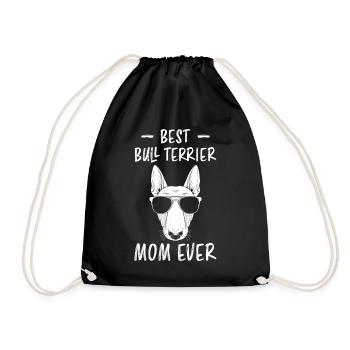 Bullterrier Spruch Lustiges Bullterrier Geschenk - Turnbeutel - Schwarz - Vorne