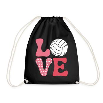 volley-ball dire drôle de cadeau de volley-ball - Sac de sport léger - noir - Devant