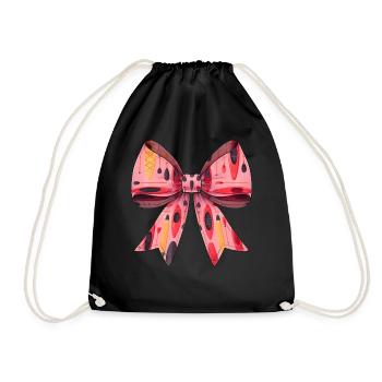 Coquette Bow Kayak Kayak Kayak Kayaker Boat Paddle - Drawstring Bag - black - Front
