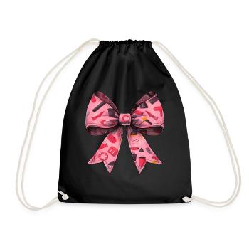 Coquette Bow Lifeguard Garde de piscine Rose - Sac de sport léger - noir - Devant