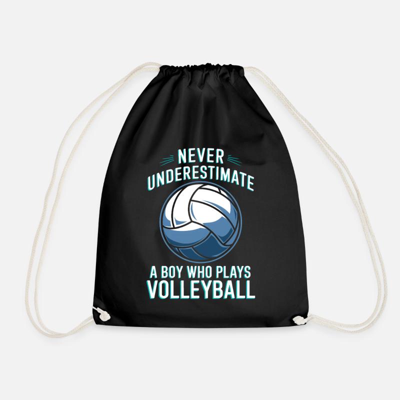 Volleyball Spruch Lustiges Volleyball Geschenk - Turnbeutel - Schwarz