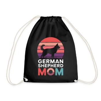 German Shepherd Saying German Shepherd Gift - Drawstring Bag - black - Front