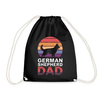 German Shepherd Saying German Shepherd Gift - Drawstring Bag - black - Front
