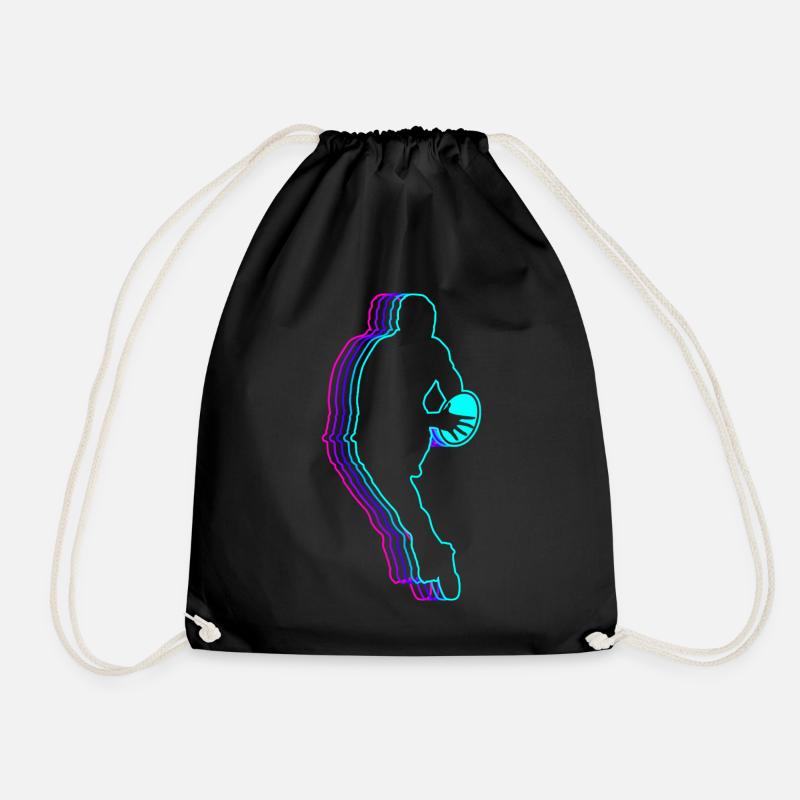 Retro Rugby Spieler Mannschaft Trainer Trainer - Turnbeutel - Schwarz