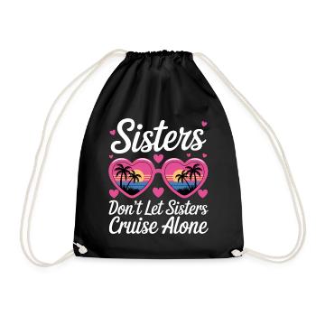 Cruise Saying Travel Ship Cruise Gift - Drawstring Bag - black - Front