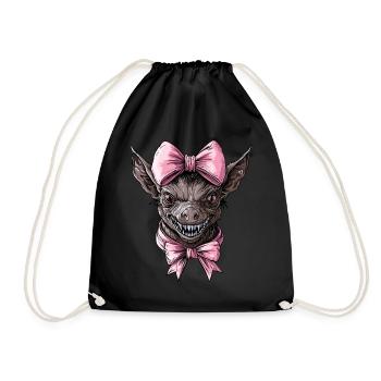 Coquette Bow El Chupacabra Kryptide Kryptozoologie - Turnbeutel - Schwarz - Vorne