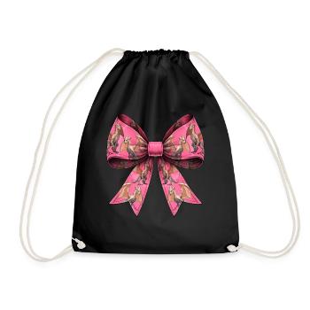 Coquettish Bow Van Meter Visitor Cryptid - Drawstring Bag - black - Front