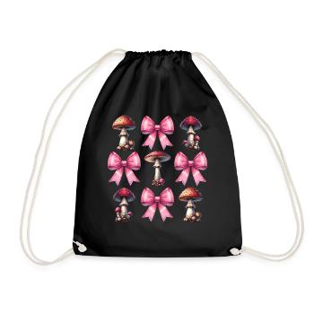 Coquette Arc Champignon Chasse Cottagecore Mycologie - Sac de sport léger - noir - Devant