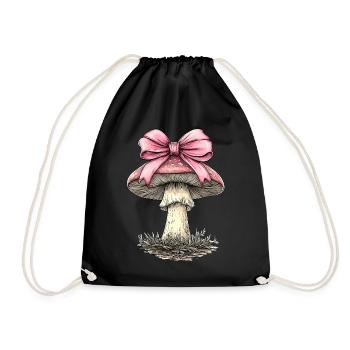 Coquette Arc Champignon Chasse Cottagecore Mycologie - Sac de sport léger - noir - Devant