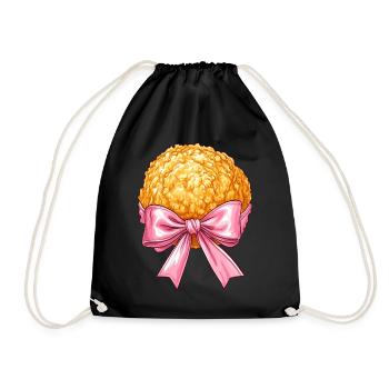 Nœud Coquet Poulet Nugget Nugget Nug Girl Maman - Sac de sport léger - noir - Devant