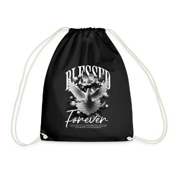 Forever Statement Peace Dove - Drawstring Bag - black - Front