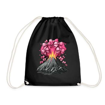 Coquette Arche Volcan Géologie Magma Lava Maman Fille - Sac de sport léger - noir - Devant