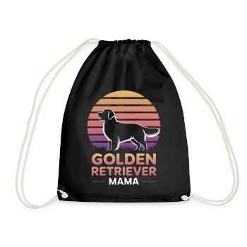 Golden Retriever Spruch Golden Retriever Geschenk - Turnbeutel - Schwarz - Vorne