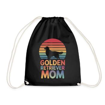 Golden Retriever Spruch Golden Retriever Geschenk - Turnbeutel - Schwarz - Vorne