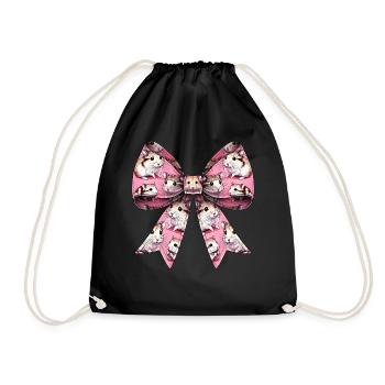 Coquette Arc Hamster Motif Mignon Hammy Mom - Sac de sport léger - noir - Devant