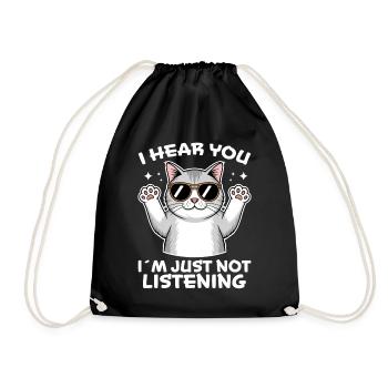 British Shorthair Dire Drôle de Chats Cadeau - Sac de sport léger - noir - Devant