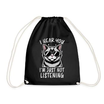 British Shorthair Dire Drôle de Chats Cadeau - Sac de sport léger - noir - Devant