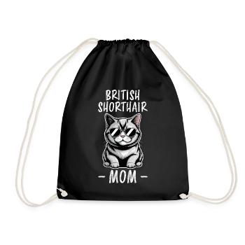 British Shorthair Dire Drôle de Chats Cadeau - Sac de sport léger - noir - Devant