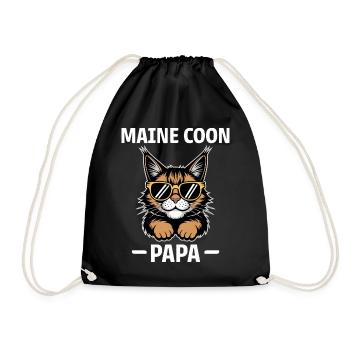 Maine Coon disant drôle Maine Coon cadeau - Sac de sport léger - noir - Devant