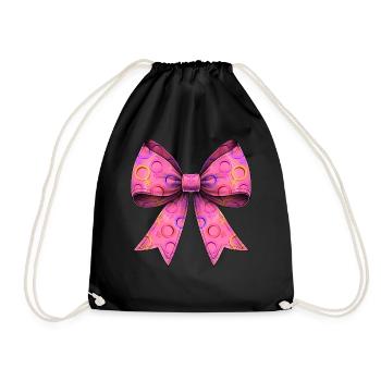 Nœud coquet Symbole féministe Féminisme - Sac de sport léger - noir - Devant