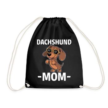 Teckel disant teckel maman drôle teckel cadeau - Sac de sport léger - noir - Devant
