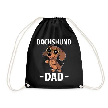Teckel disant teckel papa drôle teckel cadeau - Sac de sport léger - noir - Devant