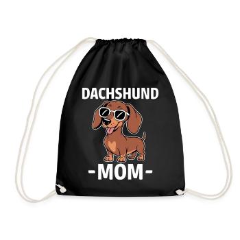 Teckel disant teckel maman drôle teckel cadeau - Sac de sport léger - noir - Devant