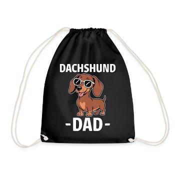 Teckel disant teckel papa drôle teckel cadeau - Sac de sport léger - noir - Devant