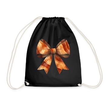 Coquette Bow Lanières de bacon Porc Maman - Sac de sport léger - noir - Devant