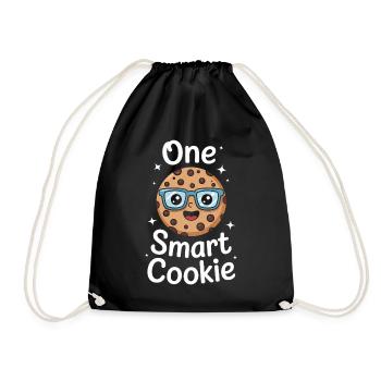 Cookies Saying Chocolate Cookies Funny Cookie Gift - Drawstring Bag - black - Front