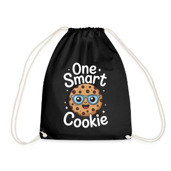 Cookies Saying Chocolate Cookies Funny Cookie Gift - Drawstring Bag - black - Front
