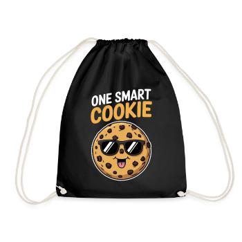 Cookies Saying Chocolate Cookies Funny Cookie Gift - Drawstring Bag - black - Front