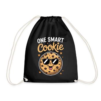 Cookies Saying Chocolate Cookies Funny Cookie Gift - Drawstring Bag - black - Front