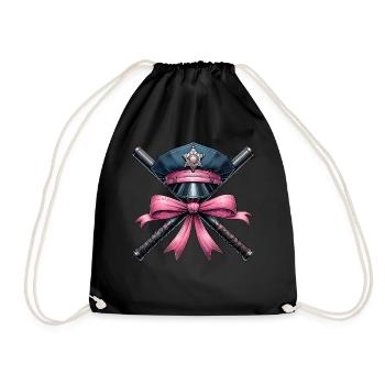 Coquette Bow Agent correctionnel Chapeau Bâton - Sac de sport léger - noir - Devant