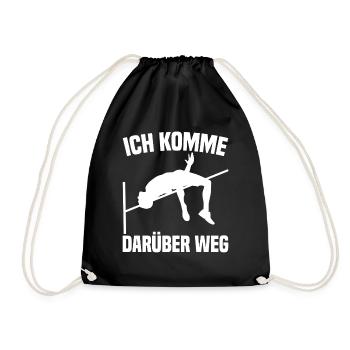 High Jump - I Get Over It - Drawstring Bag - black - Front