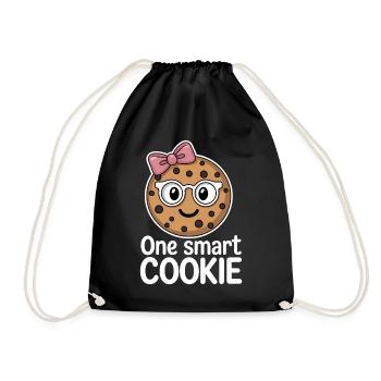 Cookies Saying Chocolate Cookies Funny Cookie Gift - Drawstring Bag - black - Front
