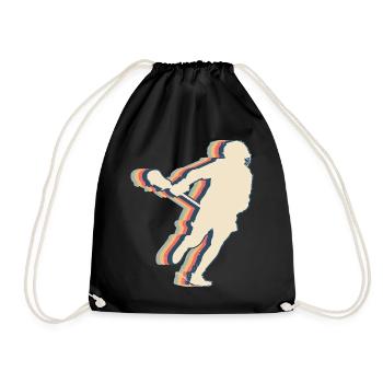 Lacrosse Spieler Trainer Mannschaft Trainer Lax - Turnbeutel - Schwarz - Vorne