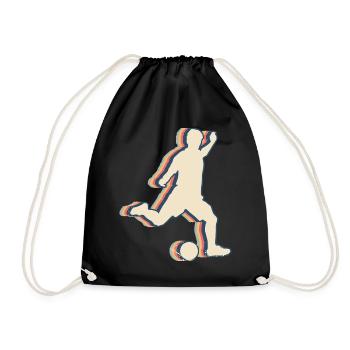 Kickball Joueur Équipe Formateur Coach Retro - Sac de sport léger - noir - Devant