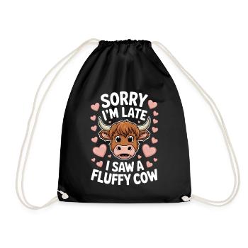 Highland Cow Highland Ecossais Highland Cattle Gift - Sac de sport léger - noir - Devant