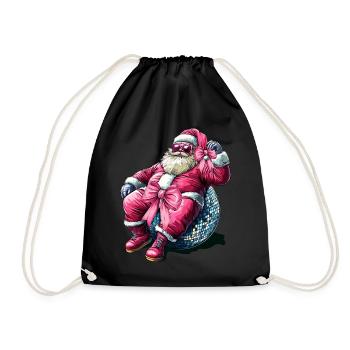 Noeud Coquet Père Noël - Sac de sport léger - noir - Devant