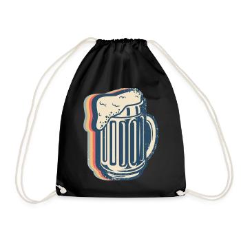 Bière artisanale Brasserie Brasserie maison Brasserie Rétro Line - Sac de sport léger - noir - Devant