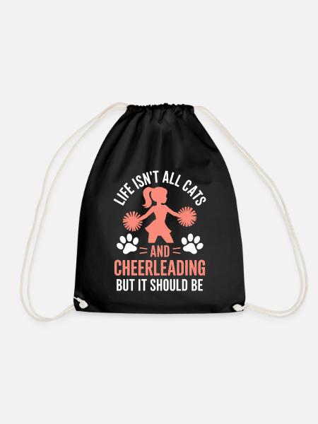 Cheerleading Spruch Lustiges Cheerleading Geschenk - Turnbeutel - Schwarz