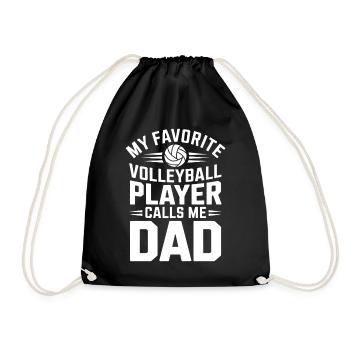 volley-ball dire drôle de cadeau de volley-ball - Sac de sport léger - noir - Devant