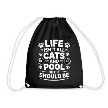 Billard Dire Drôle Billard Billard Cadeau - Sac de sport léger - noir - Devant