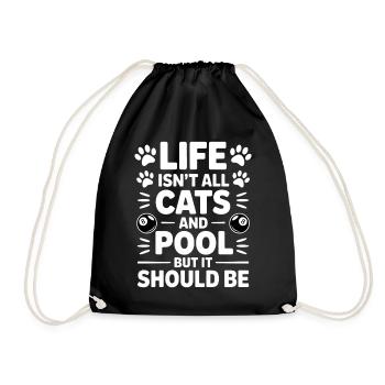Billard Dire Drôle Billard Billard Cadeau - Sac de sport léger - noir - Devant
